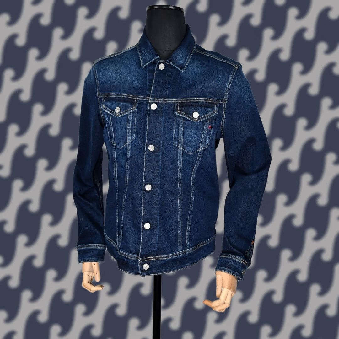 Replay Replay MV842C Denim Blue Jacket L Mens Size US L / EU 52-54 / 3 - 1 Thumbnail
