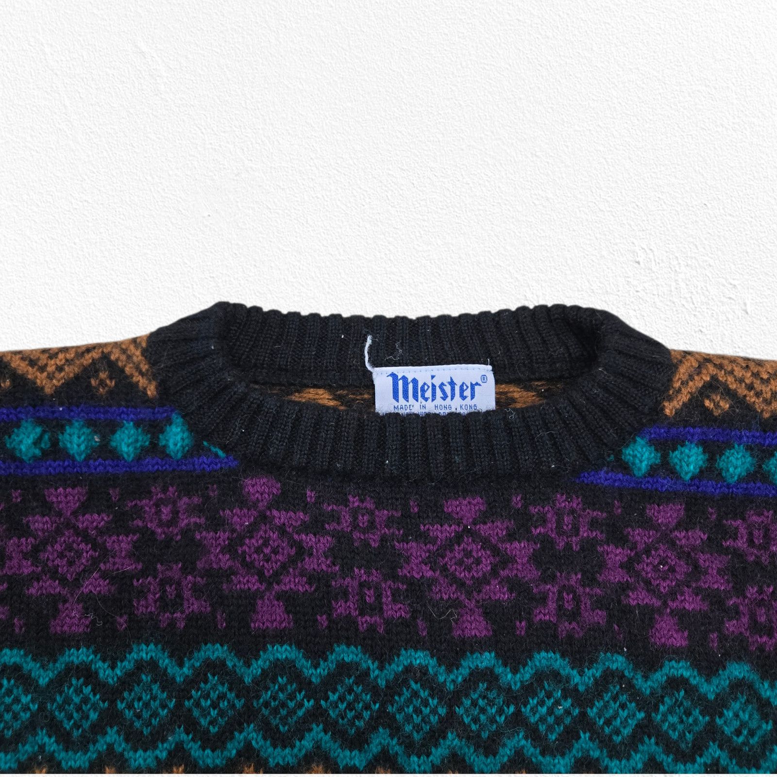 Vintage Vintage Meister Wool Knit Sweater Small Size S / US 4 / IT 40 - 3 Thumbnail