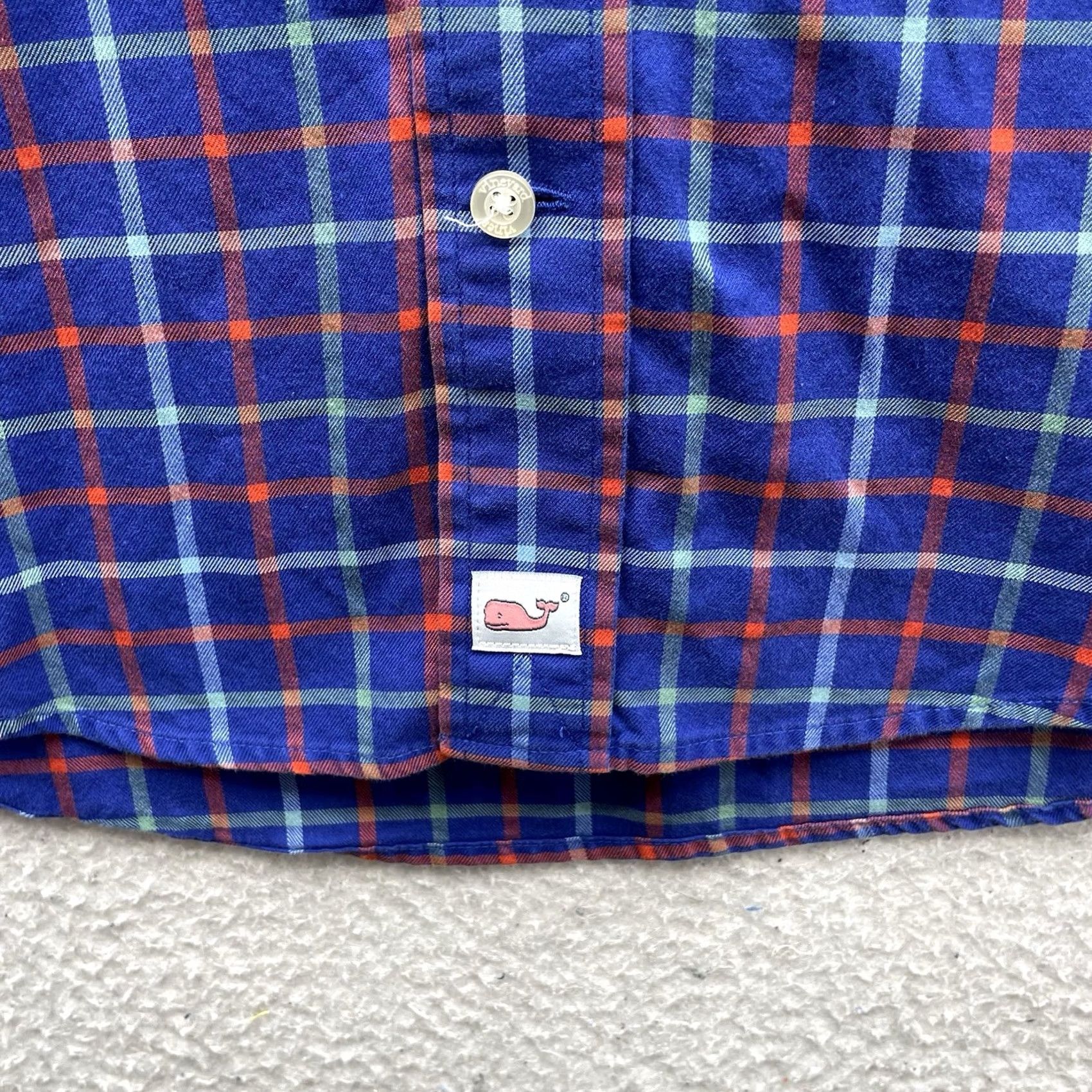 Vineyard Vines Vineyard Vines Murray Shirt Mens Small S Blue Tattersal Plaid Preppy Whale Shirt Size US S / EU 44-46 / 1 - 3 Thumbnail
