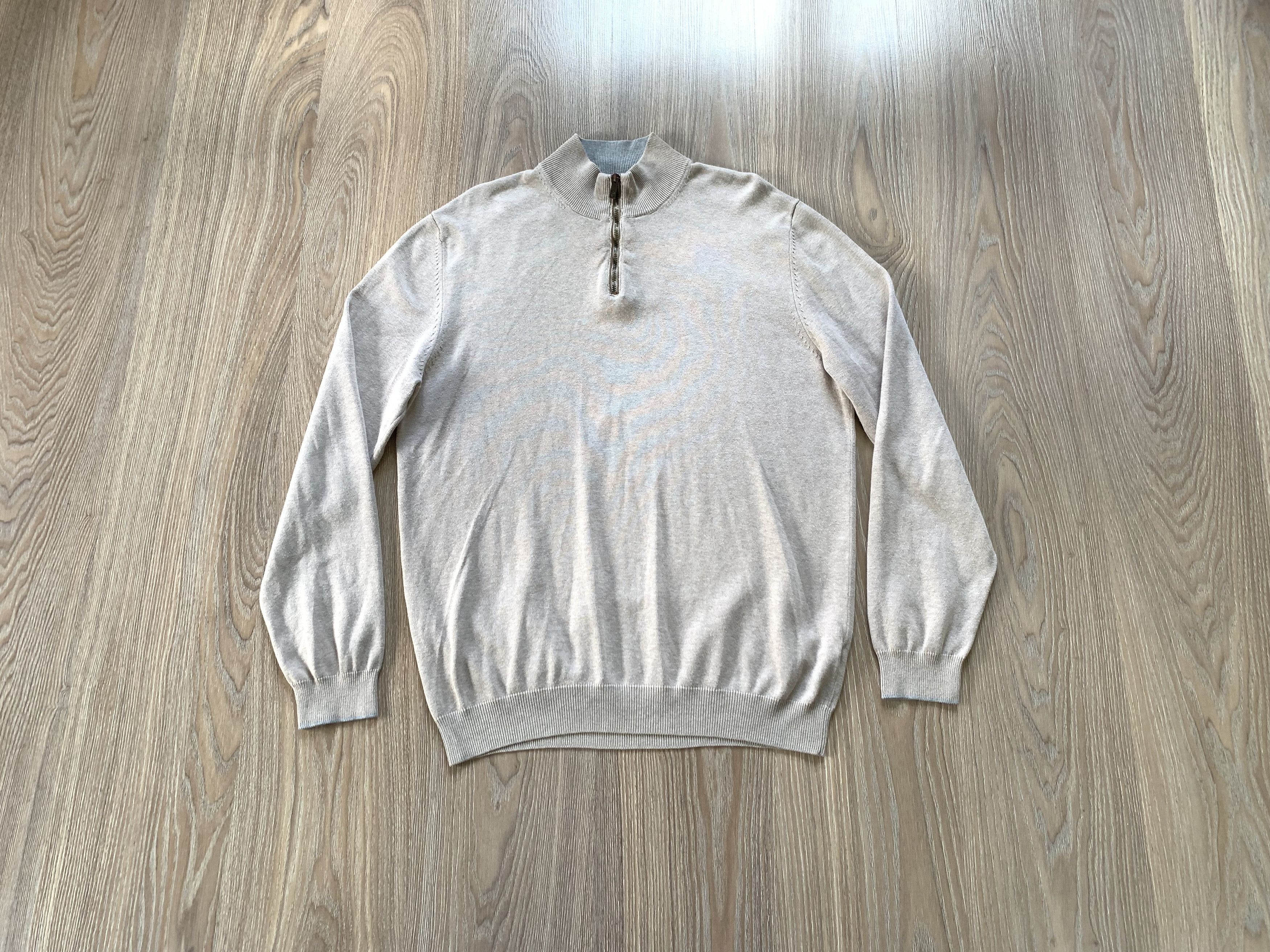 Massimo Dutti Massimo Dutti Cashmere Wool Quarter Zip Sweater Size US XL / EU 56 / 4 - 1 Thumbnail