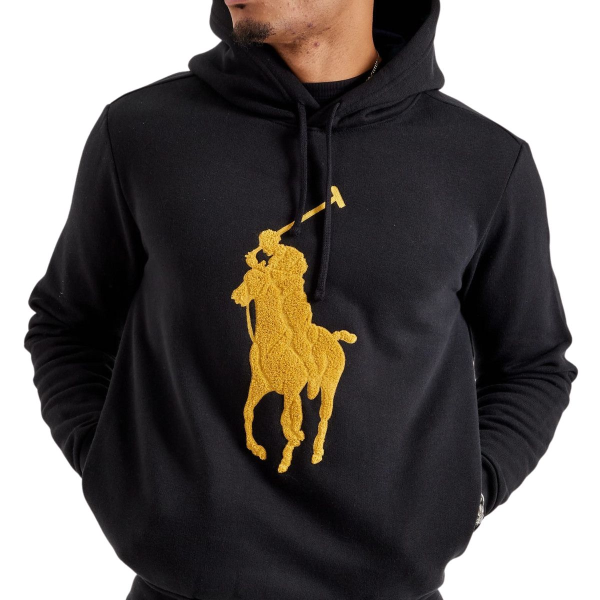 Polo Ralph Lauren Polo Ralph Lauren Gold Chenille Big Pony Fleece Hoodie Size US S / EU 44-46 / 1 - 6 Thumbnail