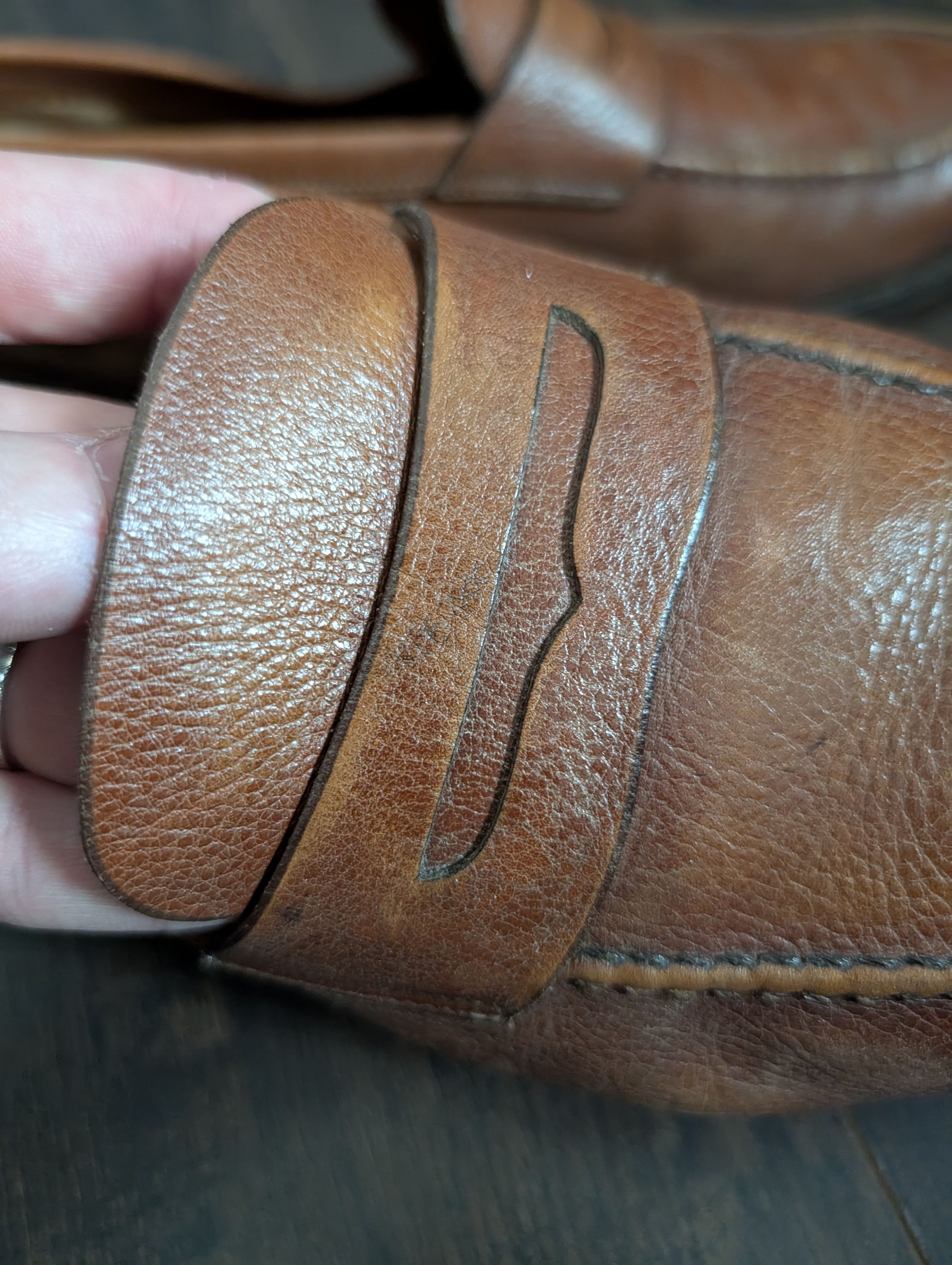 Vintage ALEXANDER MAGNUM G vtg brown pebbles penny loafers Size US 10 / EU 43 - 7 Thumbnail