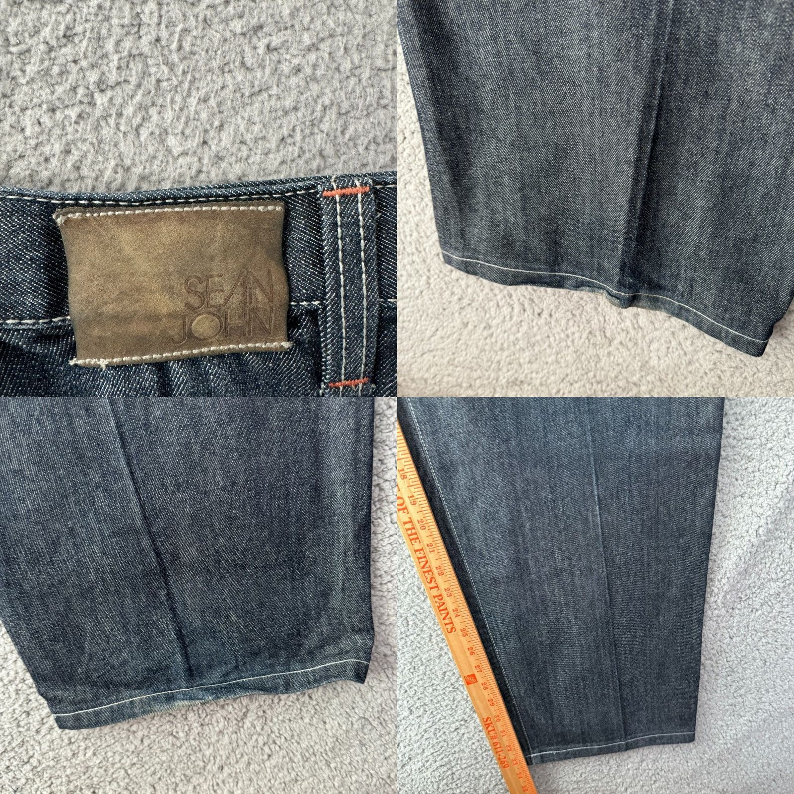 Sean John VINTAGE Sean John Jeans Mens 42 Tall Black Baggy Denim Pants Grunge Hip Hop 90s Size US 41 - 8 Thumbnail