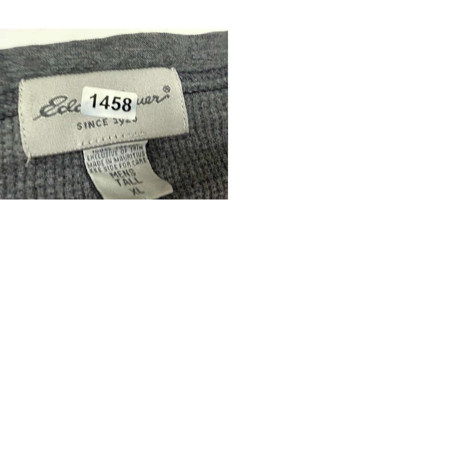 Eddie Bauer Eddie Bauer Shirt Men XLT Tall Waffle Knit Thermal Heavyweight Oversized Cotton Gray 90s Grunge Hipster Outdoor Vintage Style Tee Size US XL / EU 56 / 4 - 9 Thumbnail