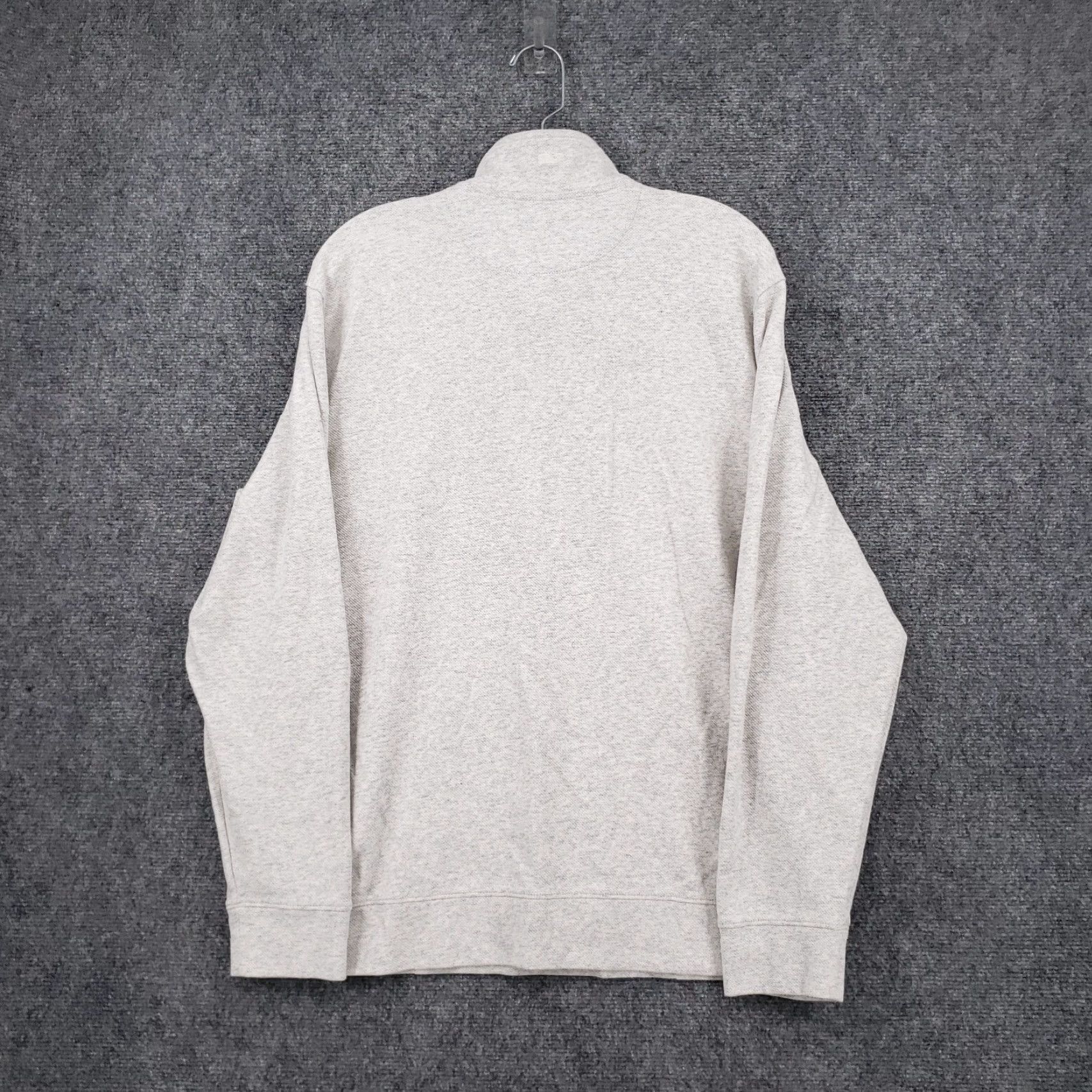 Vineyard Vines Vineyard Vines Mens Sweater Knit Gray 1/4 Zip Mock Neck L Large Regular Fit Size US L / EU 52-54 / 3 - 2 Thumbnail