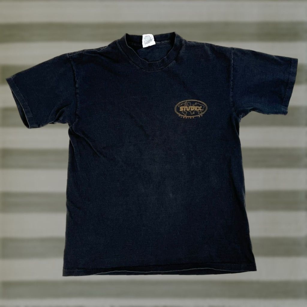 Lee VINTAGE Lee Shirt Mens 90s Black Cotton 1992 Florida Studex Ear Piercing Equipment T-Shirt Made in USA Sz L Size US L / EU 52-54 / 3 - 1 Thumbnail