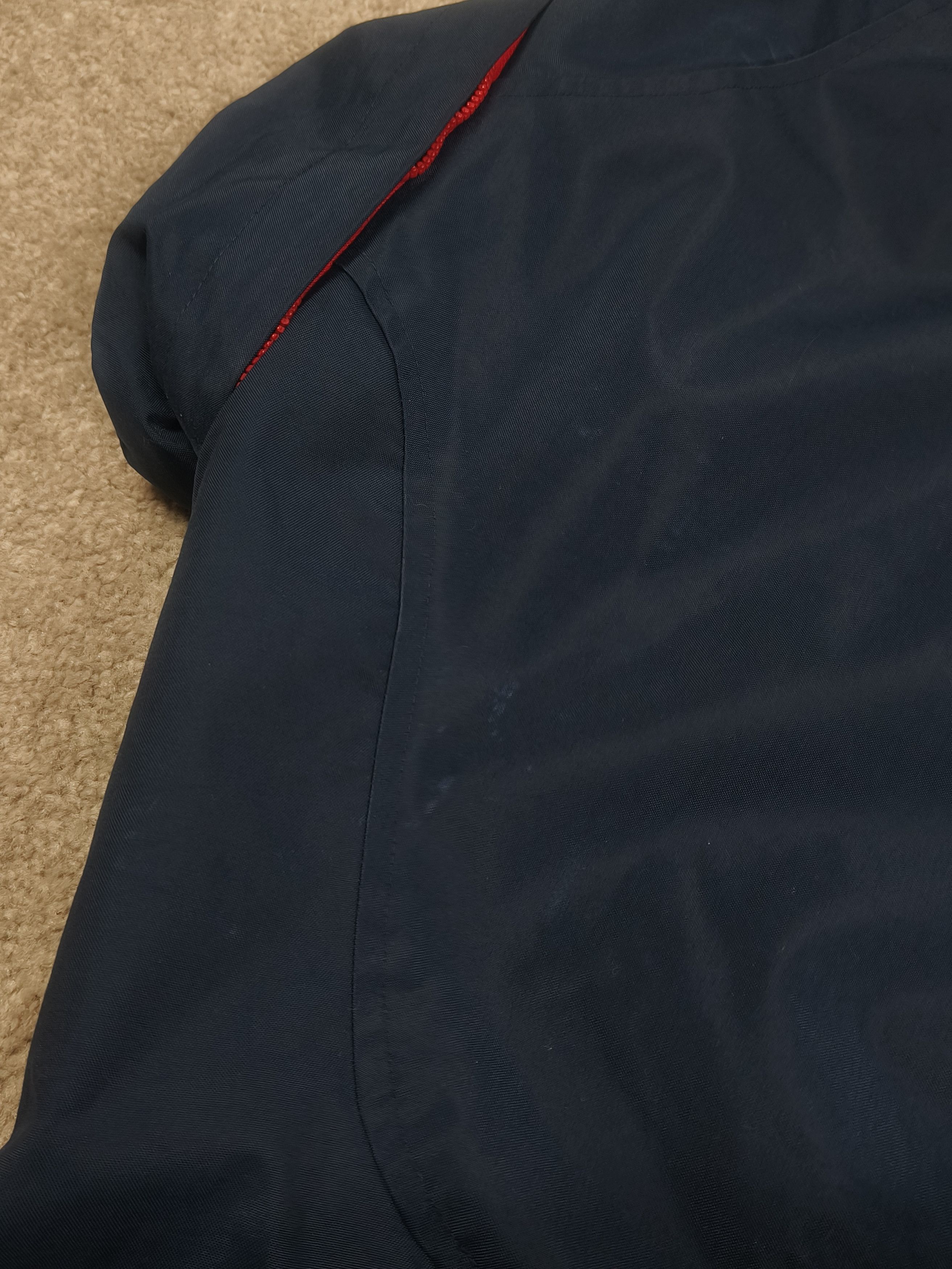 Nike Nike Big Swoosh Navy Blue Gray Full Zip Track Winter Jacket Size US M / EU 48-50 / 2 - 7 Thumbnail