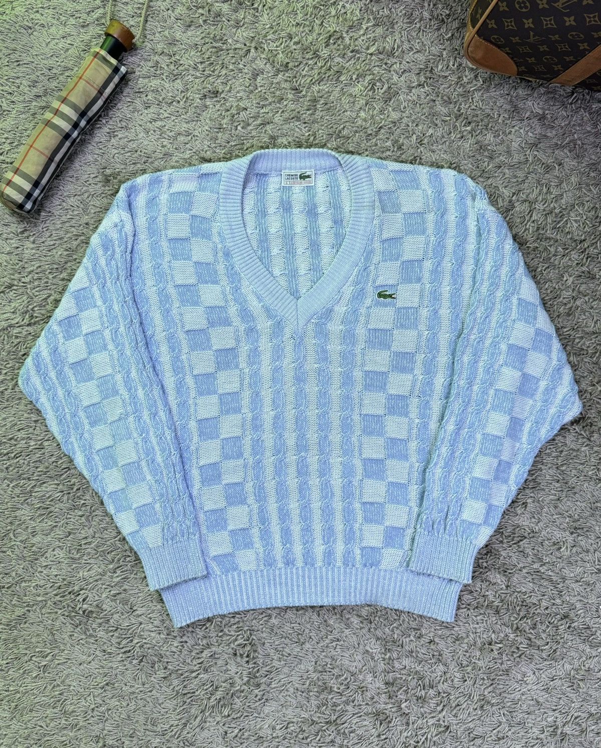 Lacoste Vintage sweater Lacoste original casual streetwear item Size US L / EU 52-54 / 3 - 1 Thumbnail