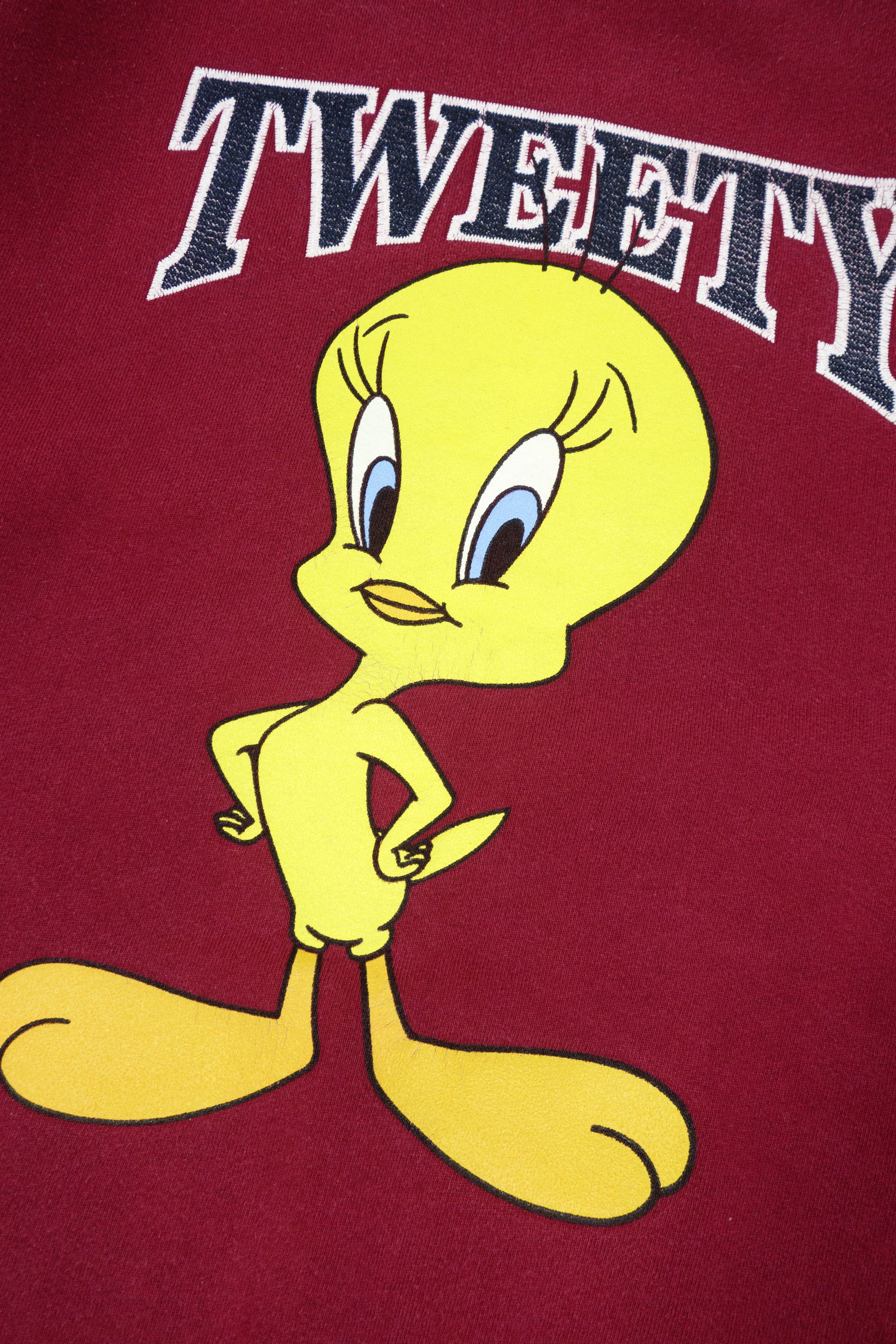 Warner Bros 90s Looney Tunes Tweety Print Sweatshirt Made in USA Size US L / EU 52-54 / 3 - 5 Thumbnail