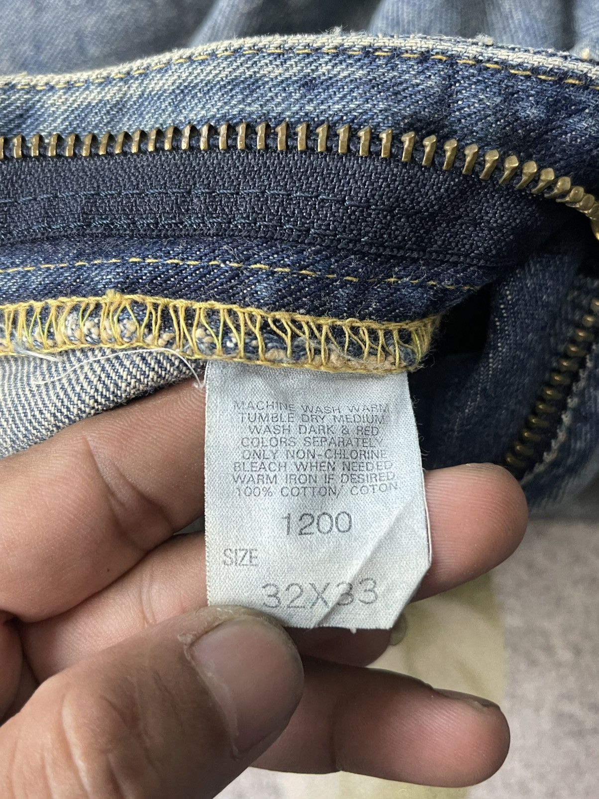 Lee Vintage Lee Riders Selvedge Faded Talon Zipper Size US 32 / EU 48 - 20 Thumbnail