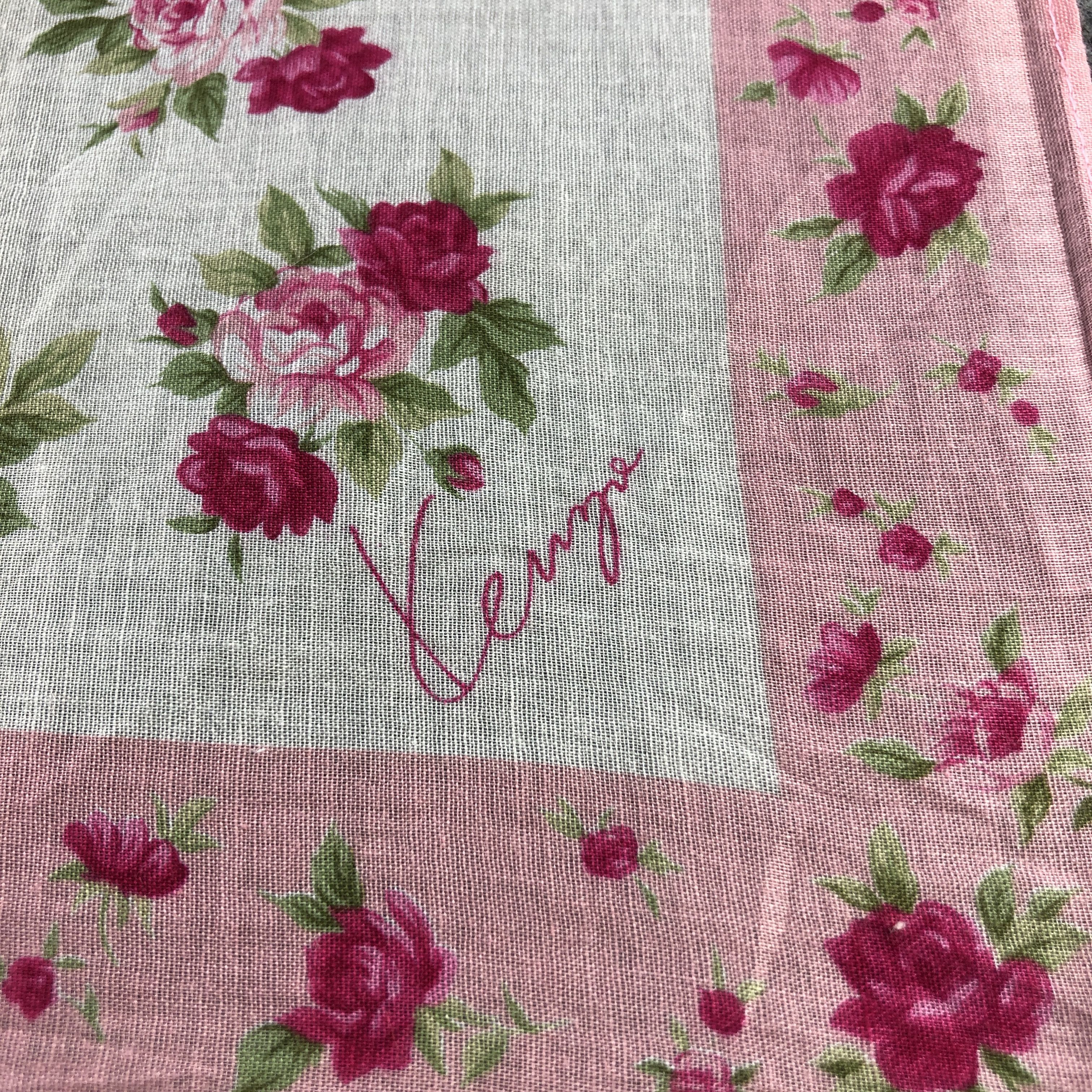 Kenzo × Vintage Kenzo Floral Handkerchief Neckerchief Bandana H2476 Size ONE SIZE - 4 Thumbnail