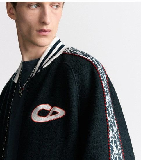 Dior × Kaws o1w1db11025 513J405 Varsity Jacket in Blue Size US L / EU 52-54 / 3 - 6 Thumbnail