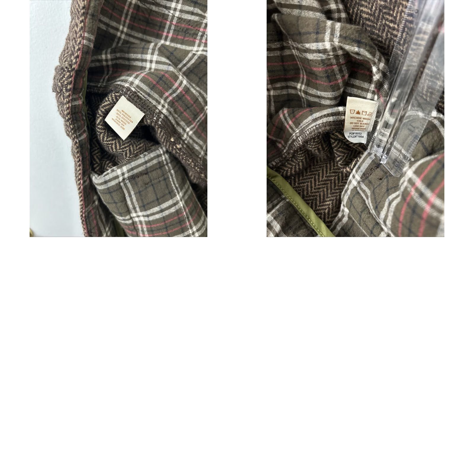 The Territory Ahead The Territory Ahead Pants Mens 40x30 Brown Herringbone Wool Blend YKK T1804 Size US 40 / EU 56 - 9 Thumbnail