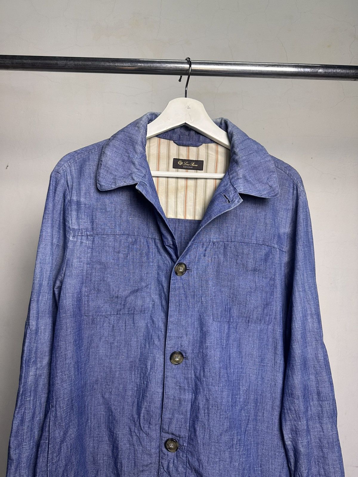 Loro Piana Loro Piana Cotton Boxy Overshirt Jacket Size US S / EU 44-46 / 1 - 13 Thumbnail