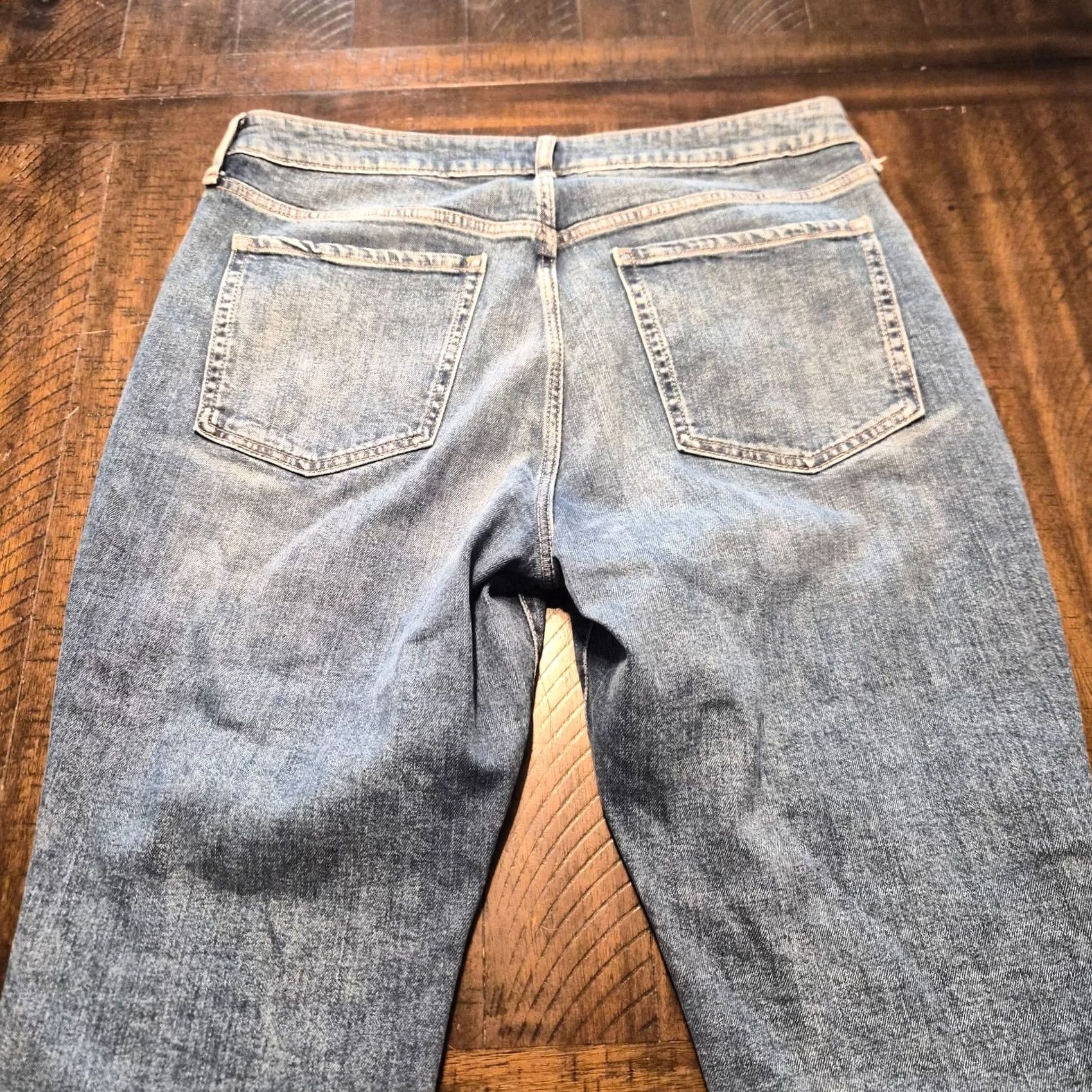 Old Navy Old Navy Women Jeans 16 Petite 16P High Rise Straight Blue Denim Size 38" / US 16 / IT 52 - 6 Thumbnail