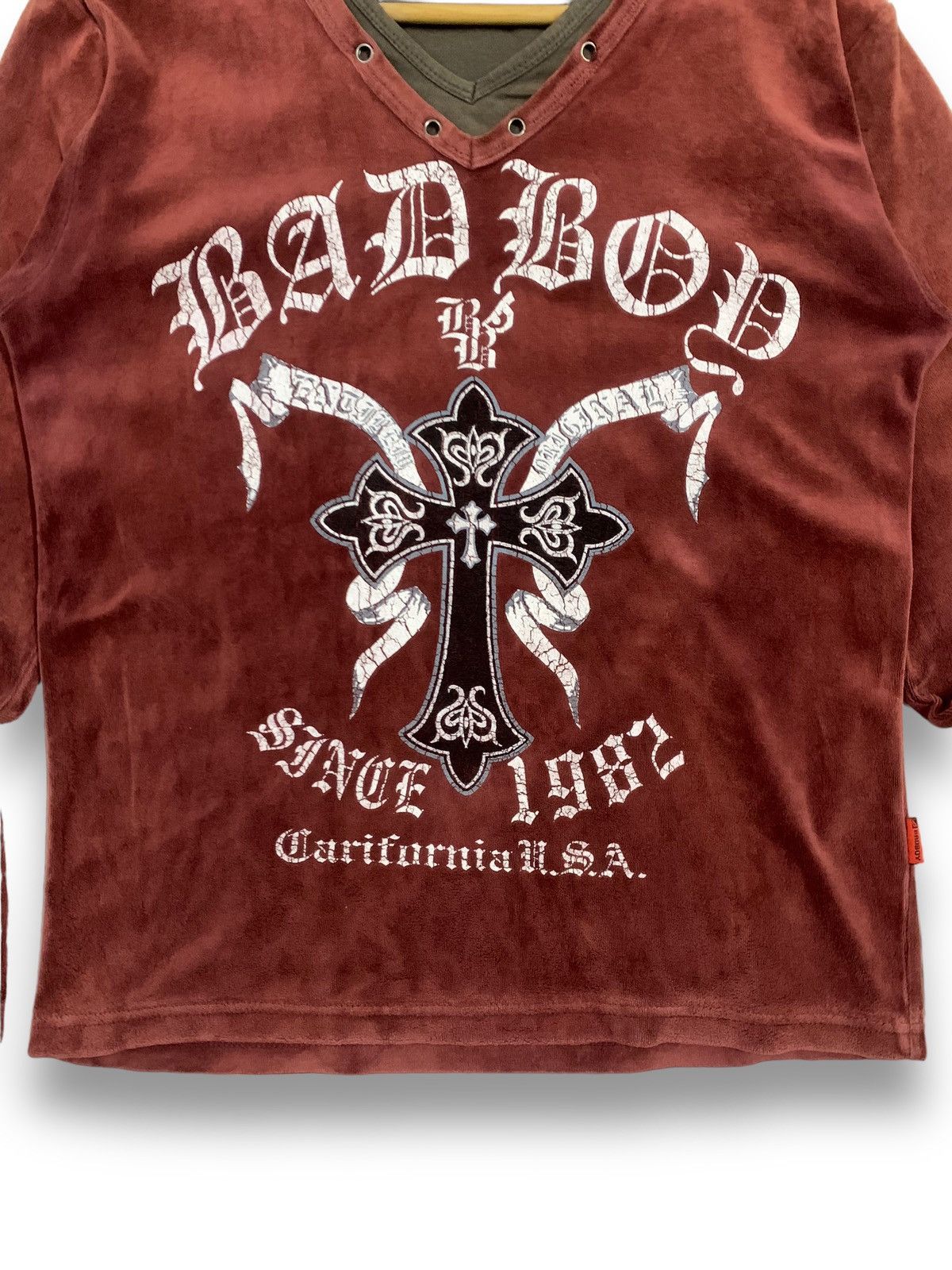 If Six Was Nine Japanese Brand Badboy Cross Printed Long Sleeve Punk T-shirt Size US S / EU 44-46 / 1 - 6 Thumbnail