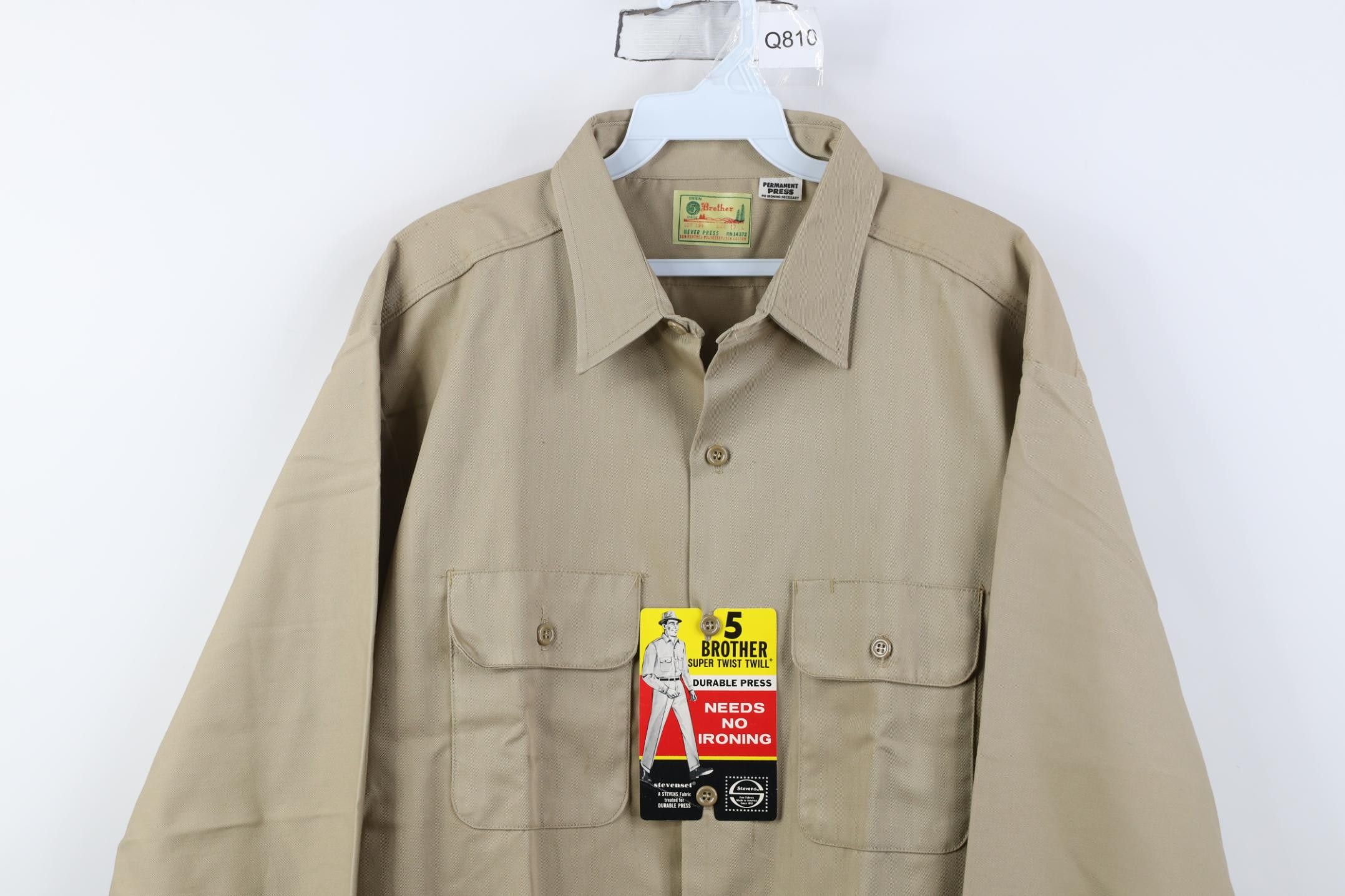 FiveBrother Deadstock Vintage 50s 60s Five Brother Work Button Shirt USA Size US L / EU 52-54 / 3 - 2 Thumbnail
