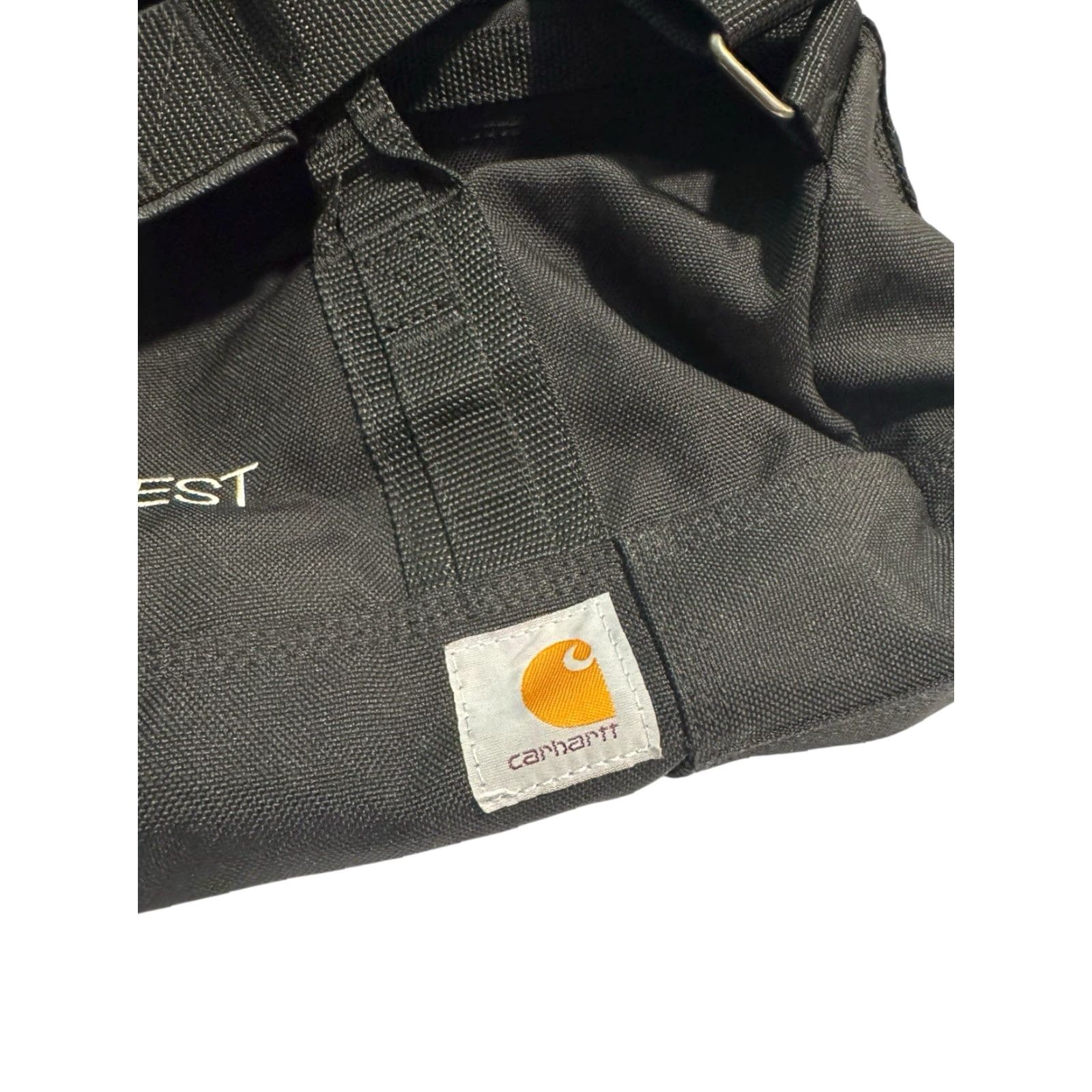 Carhartt Carhartt x Manifest Season 4 Black Canvas Duffle Bag Lightweight Montego Airways Duffle Bag Unisex Adults Black Bag Boxpackable Travel Men/Women? Size ONE SIZE - 4 Thumbnail