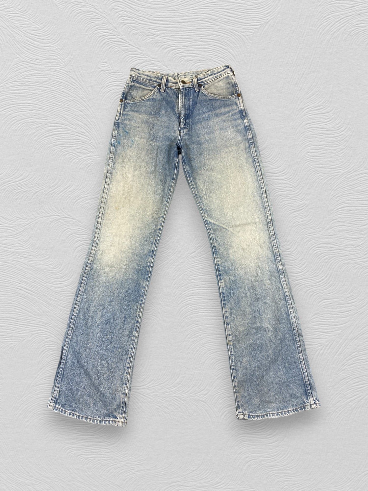Japanese Brand Vintage Wrangler Flare Jeans 27x33.5 Denim- JN3804 Size US 27 - 1 Thumbnail