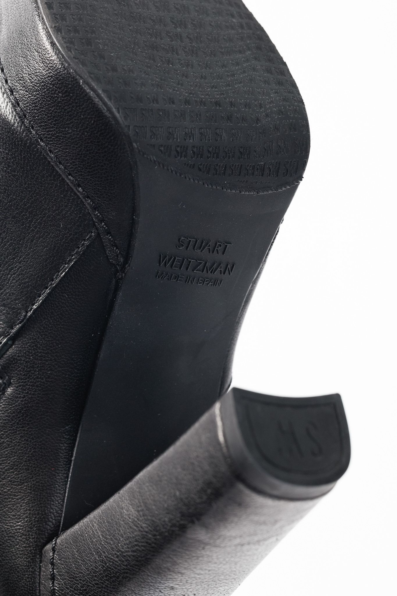 Stuart Weitzman Stuart Weitzman Black Leather Platform Heeled Short Boots Size US 5.5 / IT 35.5 - 5 Thumbnail