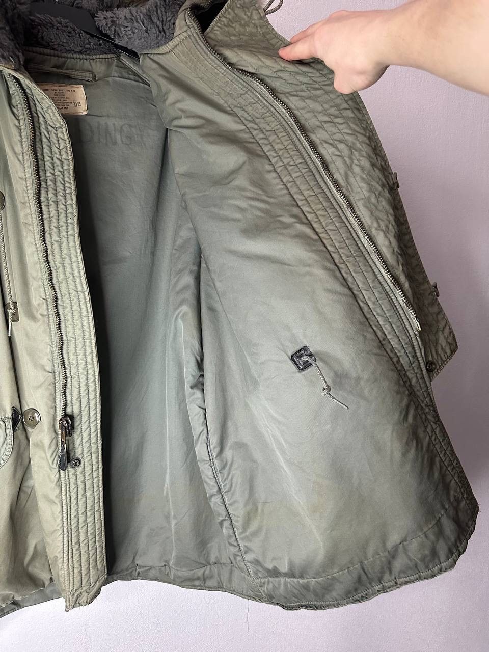 Alpha Industries US Army N-3B Flying Jacket MIL-J-6279H Vintage 70s Military Size US L / EU 52-54 / 3 - 18 Thumbnail