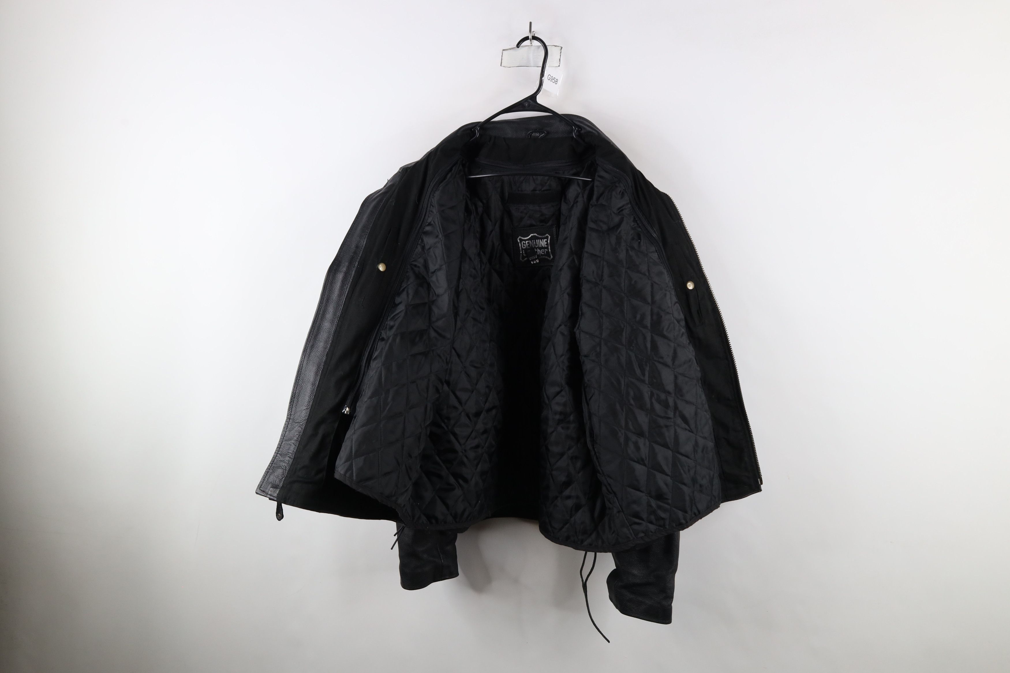 Vintage Vintage 90s Streetwear Leather Motorcycle Riding Jacket Size US XXL / EU 58 / 5 - 9 Thumbnail