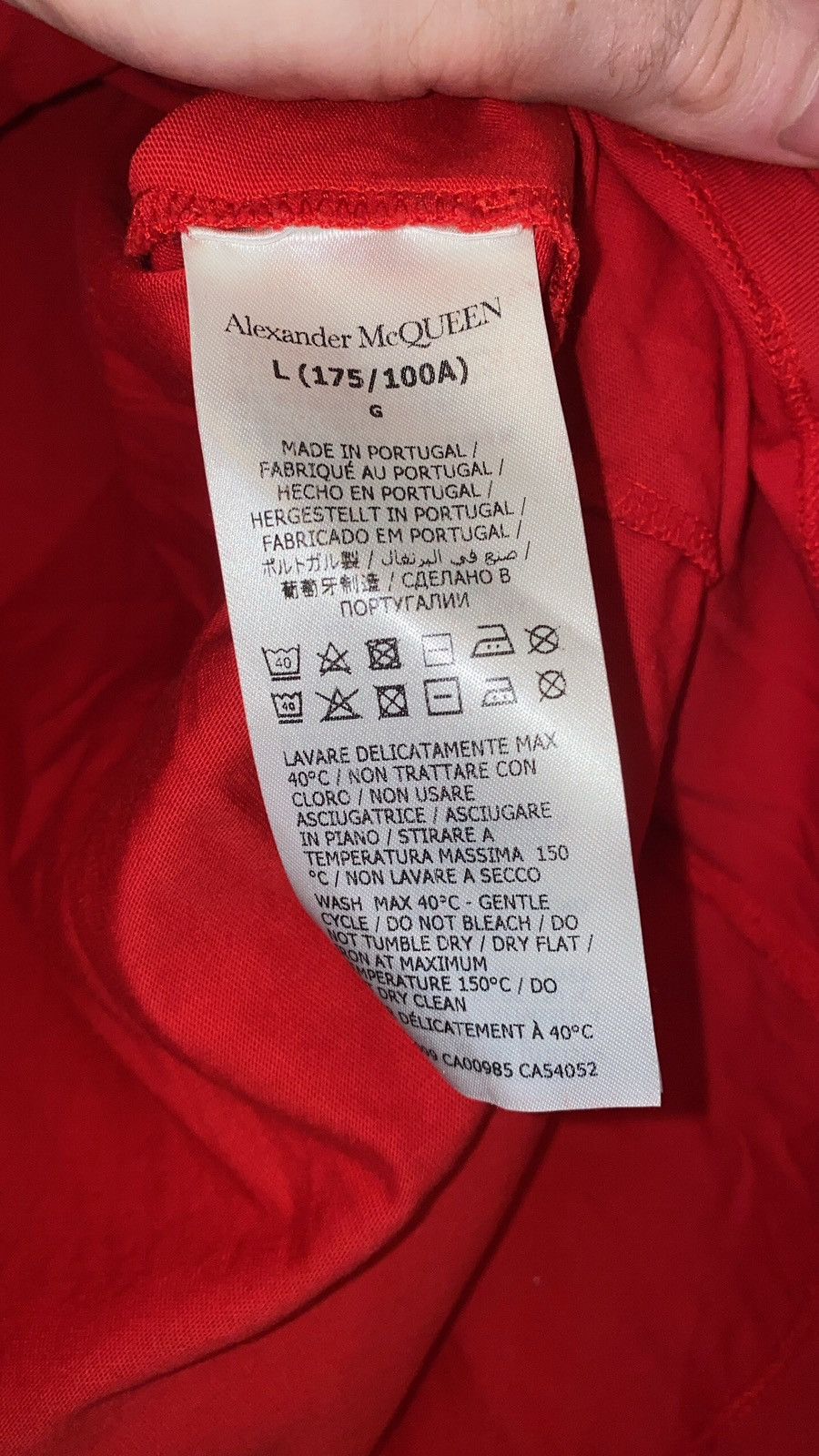 Alexander McQueen Alexander McQueen T-Shirt Size US L / EU 52-54 / 3 - 4 Thumbnail