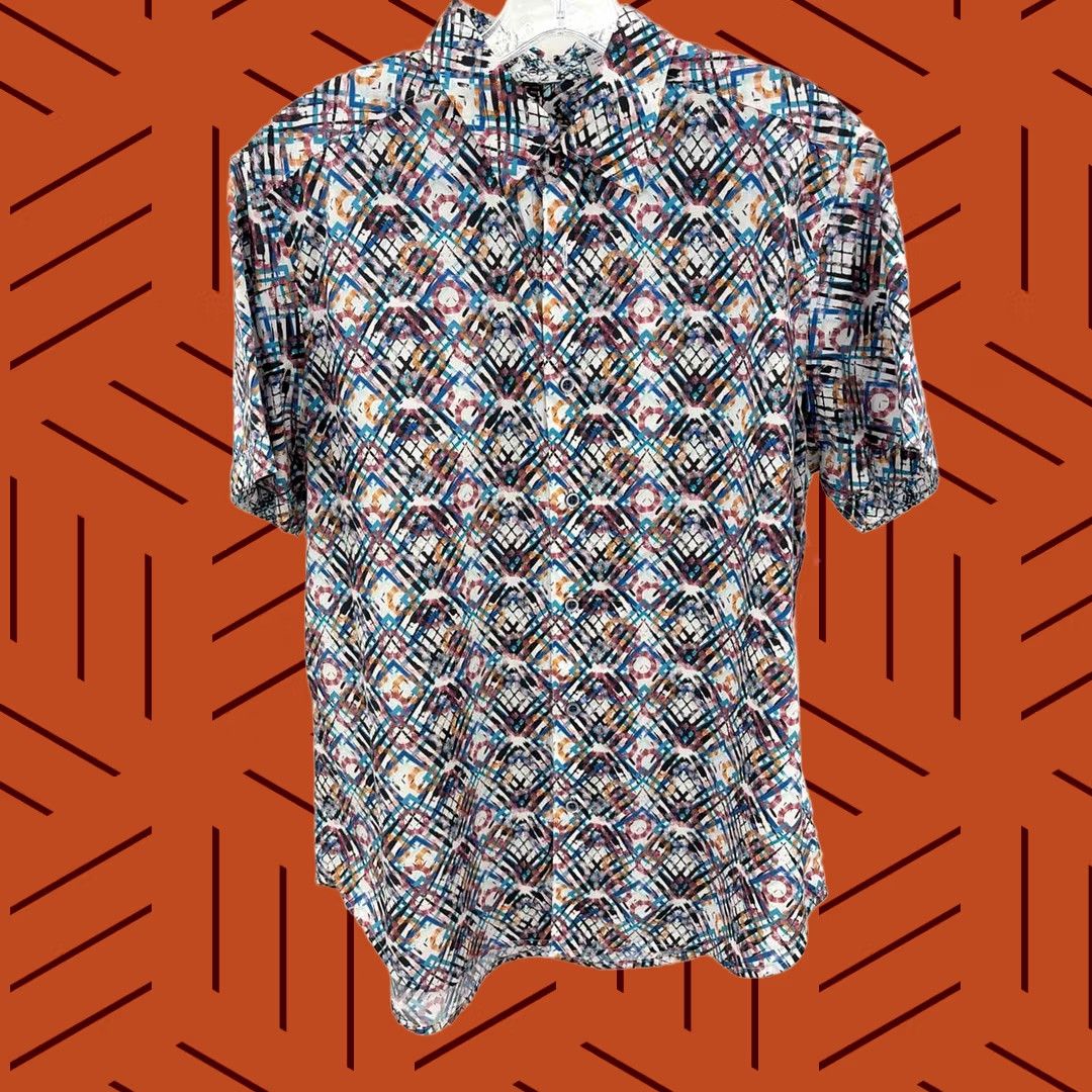 Robert Graham Pre-Owned Robert Graham White Size Medium Men's Button Down Size US M / EU 48-50 / 2 - 1 Thumbnail