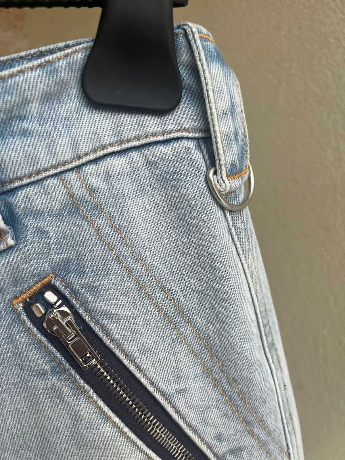 Vetements Triple Zip Baggy Jeans in Denim Light Blue Size US 30 / EU 46 - 15 Thumbnail