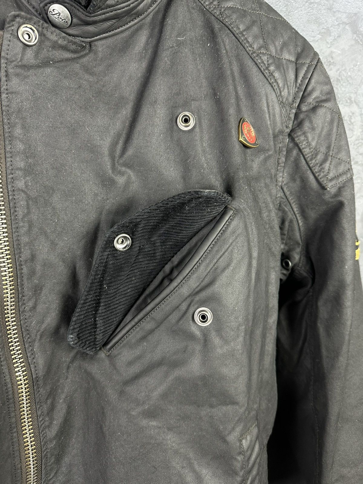 Polo Ralph Lauren × Vintage Polo Ralph Lauren Double Riders Oiled Leather Jacket SizeS-M Size US S / EU 44-46 / 1 - 9 Thumbnail