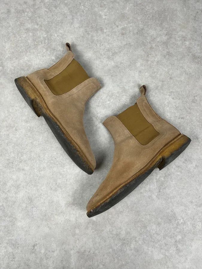 Bottega Veneta Bottega Veneta Beige Suede Leather Boots Size US 9 / EU 42 - 3 Thumbnail
