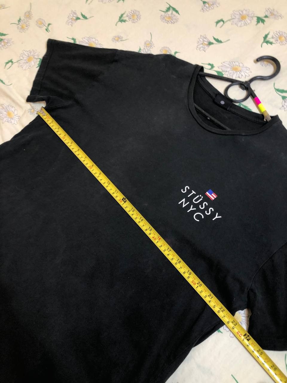 Stussy T-Shirt black Streetwear Y2K Stussy Vintage big print Size US L / EU 52-54 / 3 - 14 Thumbnail
