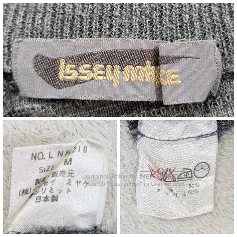 Issey Miyake Issey Miyake Runway Style Irregular Gray Sweater Size L / US 10 / IT 46 - 7 Thumbnail