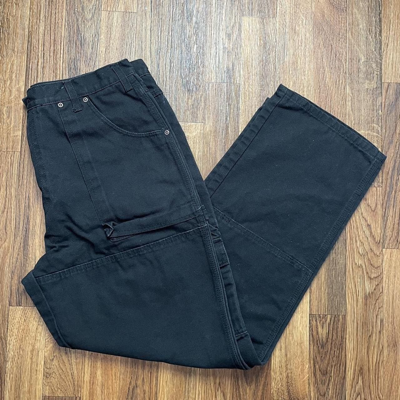 Dickies Dickies Cargo Work Pants Black Heavyweight 34” x 28” Size US 34 / EU 50 - 1 Thumbnail