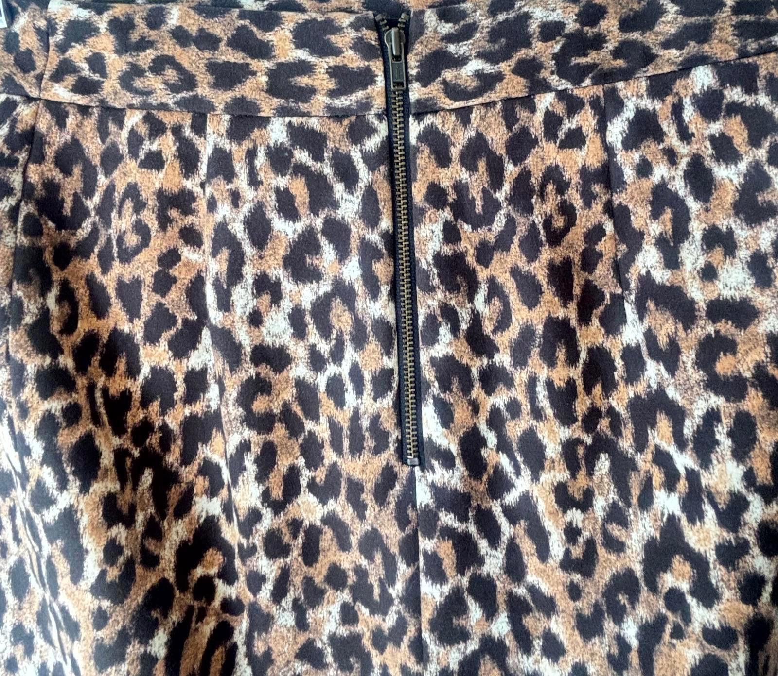 Other Loft Chic Leopard Print Pencil Skirt Size 26" / US 2 / IT 38 - 3 Thumbnail