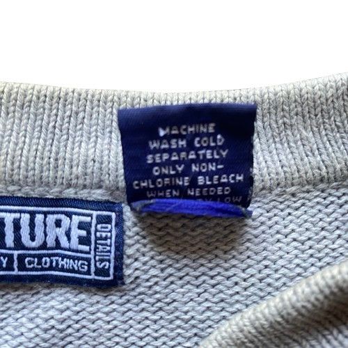Structure × Vintage Structure Baggy Pullover Knitted Heavyweight Sweater Size US L / EU 52-54 / 3 - 4 Thumbnail