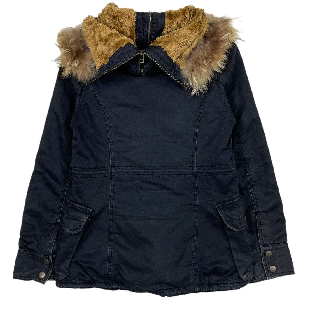 Avirex × Japanese Brand 💥AVIREX SURVIVAL BONDAGE FUR HOODIE JACKET Size US M / EU 48-50 / 2 - 10 Thumbnail