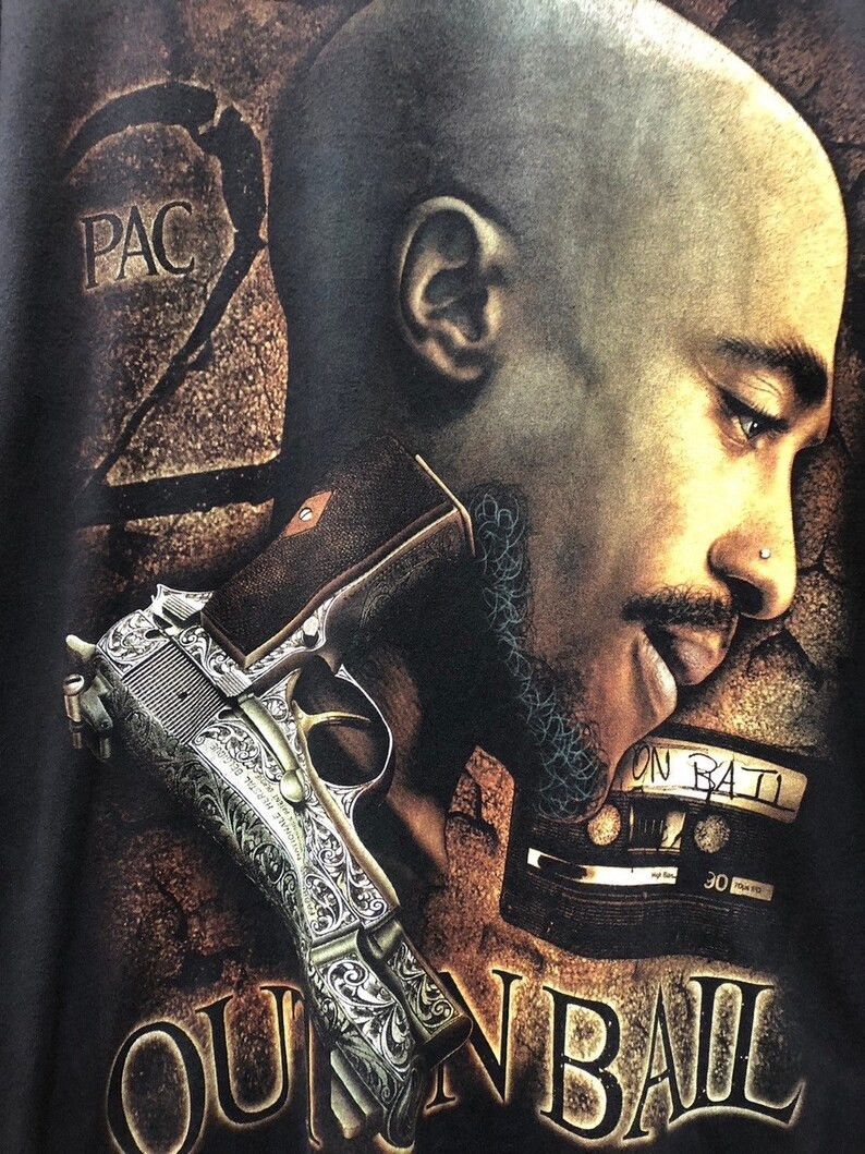 Rap Tees Vintage 2000s Tupac Shakur tshirt size M Size US M / EU 48-50 / 2 - 4 Thumbnail