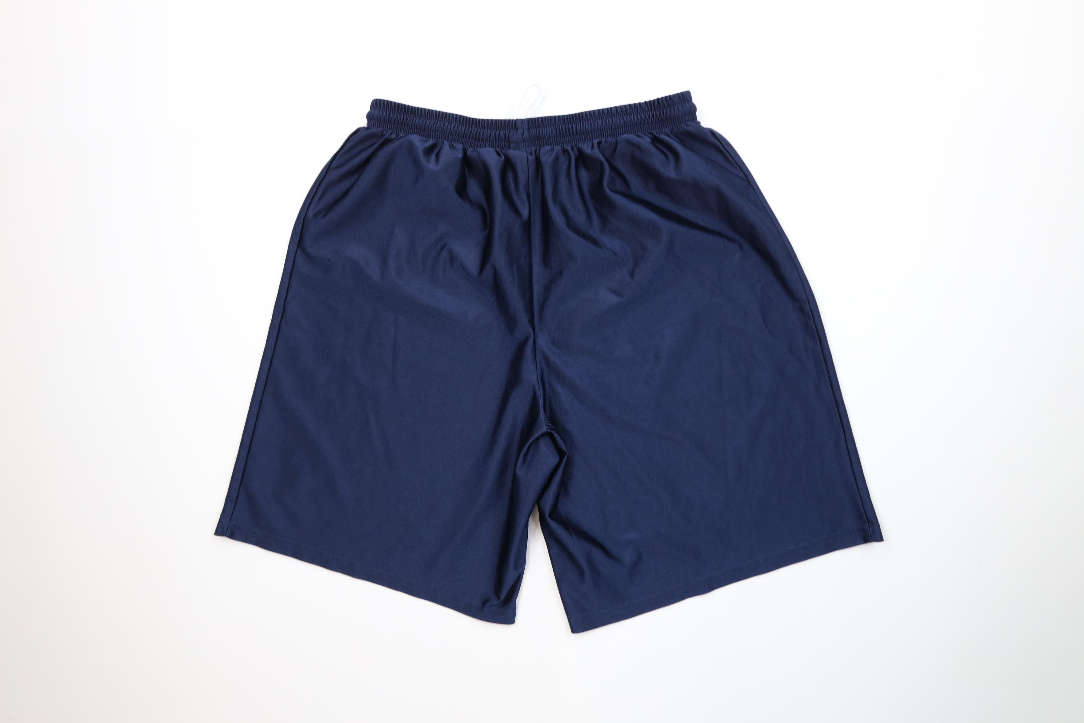 Nike Vintage 90s Y2K Nike Mini Swoosh Above Knee Shorts Blue Size US 34 / EU 50 - 9 Thumbnail