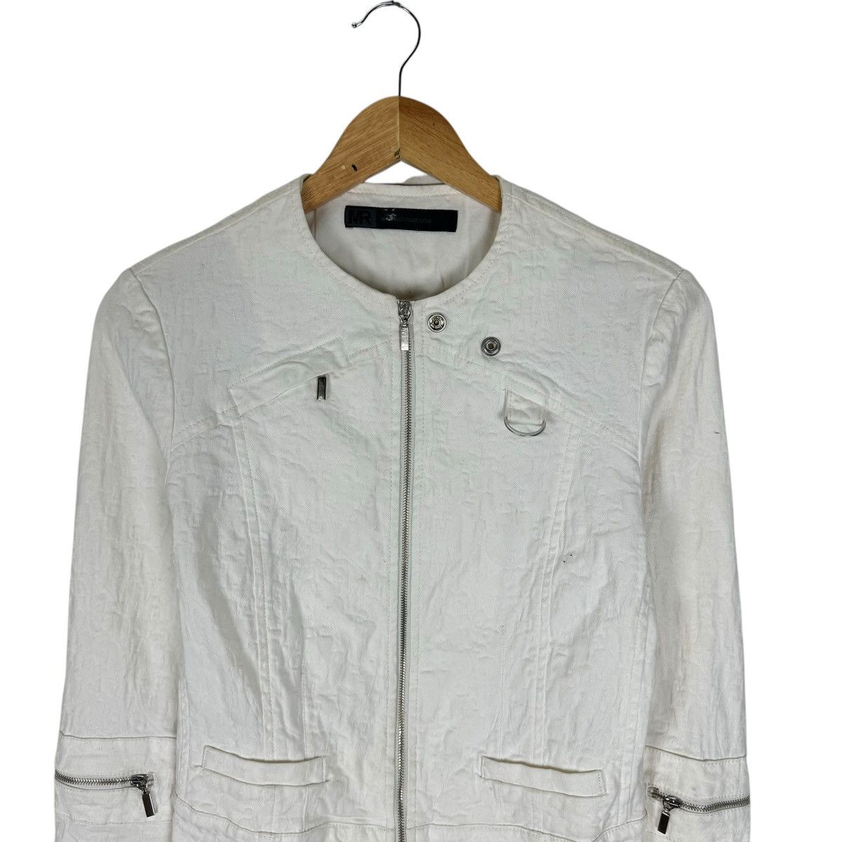 Mossimo 🌟 MOSSIMO REBECCHI BIKERS RY ZIPPER JACKET Size M / US 6-8 / IT 42-44 - 3 Thumbnail