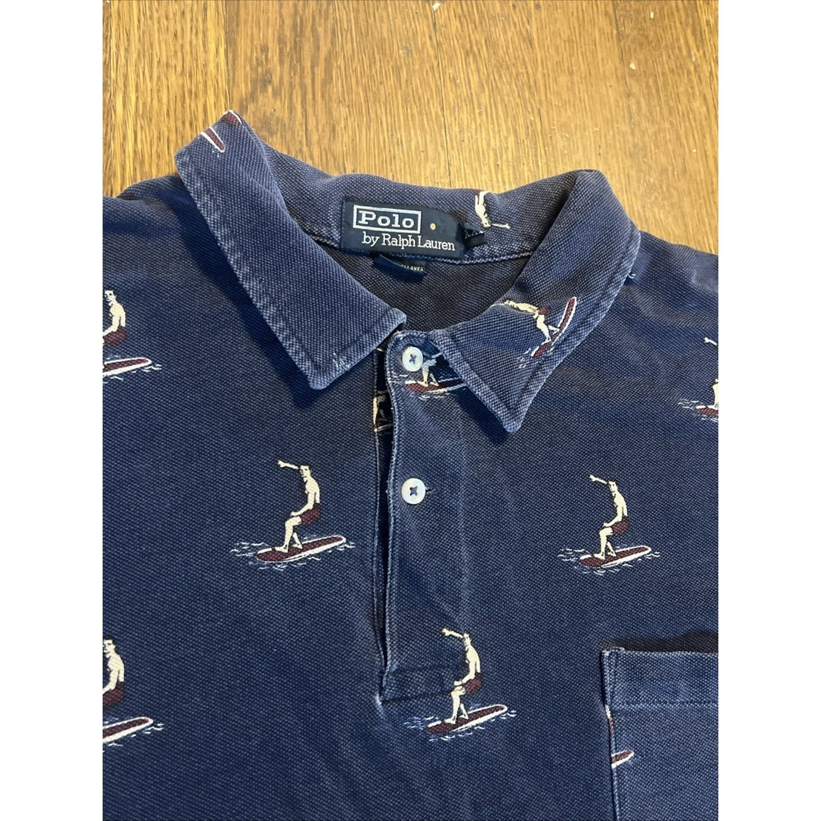 Polo Ralph Lauren Polo Ralph Lauren surf graphic Polo Collar Shirt XXL Vintage Size US XXL / EU 58 / 5 - 5 Thumbnail