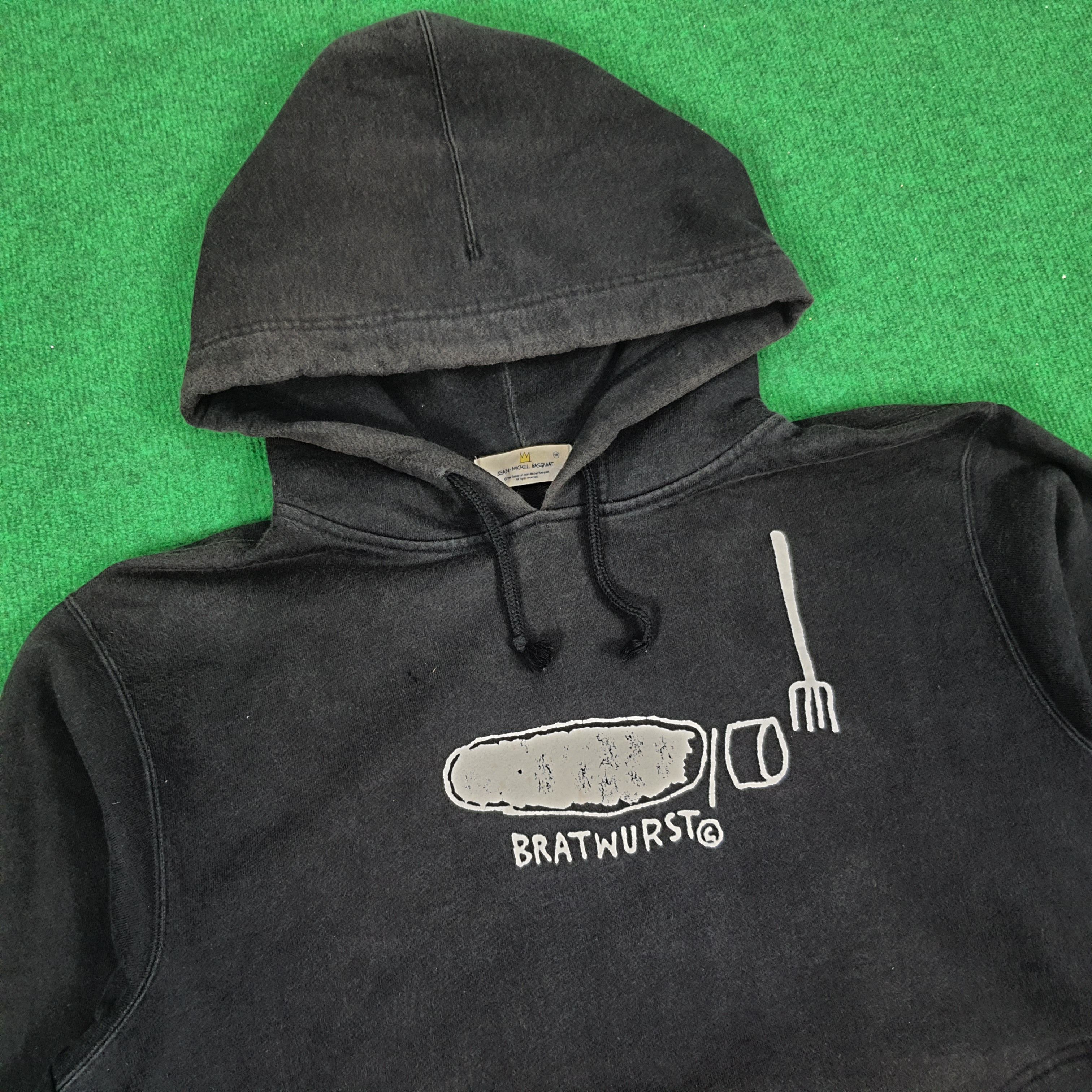 Japanese Brand × Jean-Michel Basquiat Vintage Jean Michel Basquiat Bratwurst Streetwear Hoodies Size US M / EU 48-50 / 2 - 2 Thumbnail