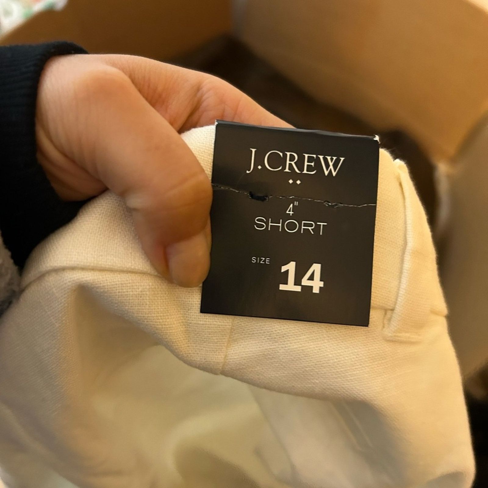 J.Crew NWT J.Crew White Linen Scalloped Hem Shorts Size 36" / US 14 / IT 50 - 4 Thumbnail