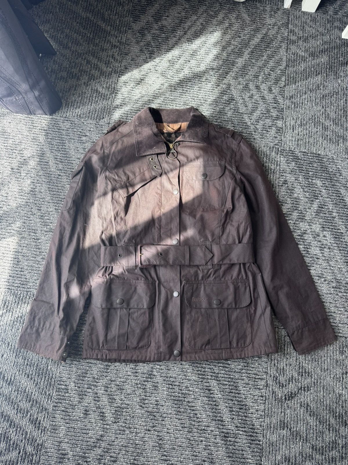 Barbour Barbour waxed jacket AMELIA brown NEW Size S / US 4 / IT 40 - 1 Thumbnail