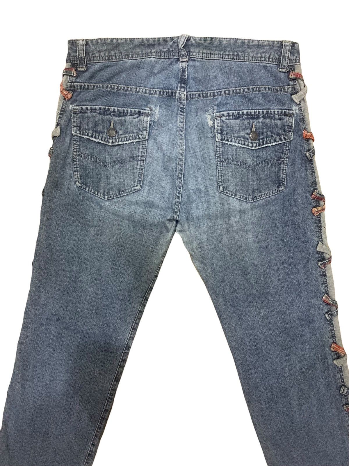 If Six Was Nine × Japanese Brand × Le Grande Bleu (L.G.B.) Vintage Punk Drug Store Bondage Jeans Size US 33 - 11 Thumbnail