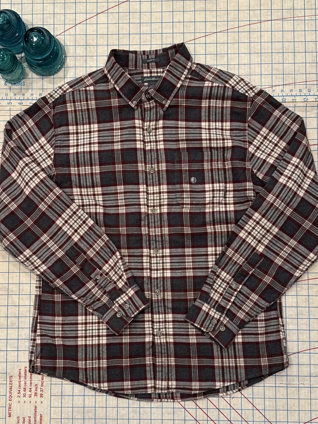 Eddie Bauer NWT Eddie Bauer Classic Fit Flannel Button Up Mens Large Size US L / EU 52-54 / 3 - 9 Thumbnail