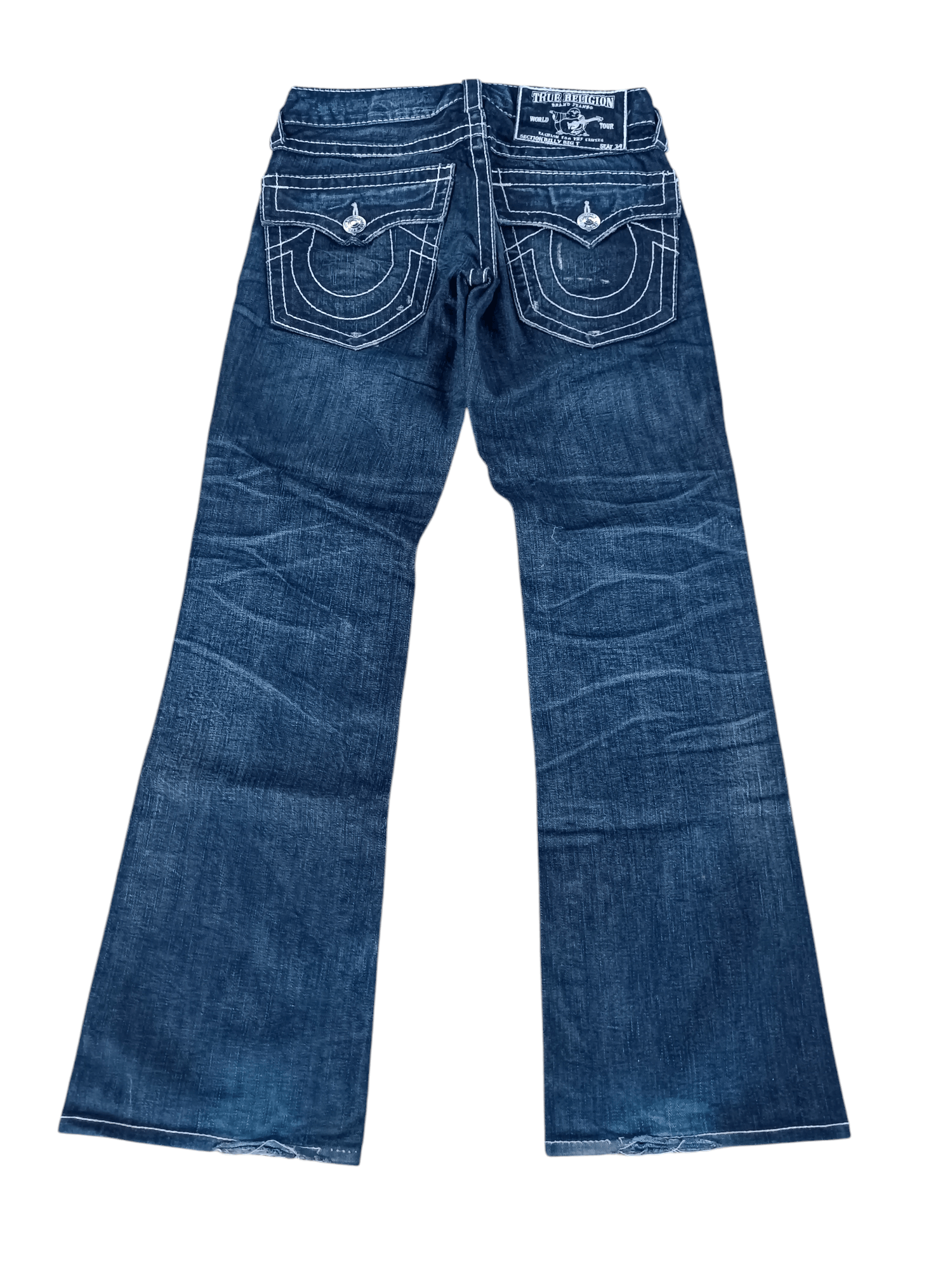 True Religion Vintage 2000 True Religion Billy Big T Grunge Flare Jeans Size US 30 / EU 46 - 13 Thumbnail