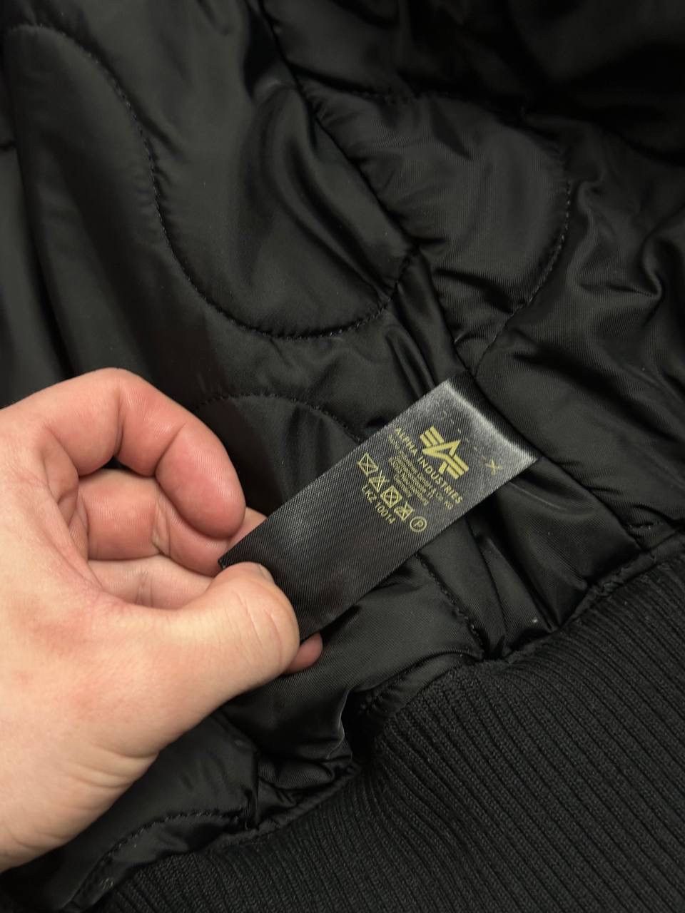 Alpha Industries Alpha Industries Injector III Black Bomber Jacket Shearling Size US S / EU 44-46 / 1 - 12 Thumbnail