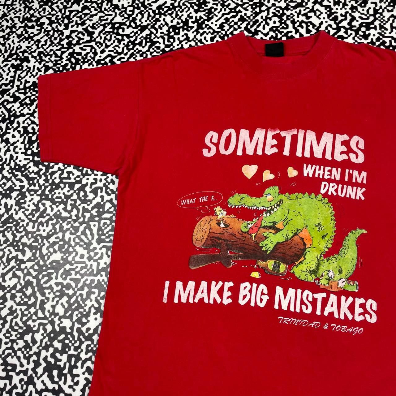 Vintage Vintage Y2K Humor When Im Drunk I Make Mistakes Sex T-shirt Size US L / EU 52-54 / 3 - 4 Thumbnail