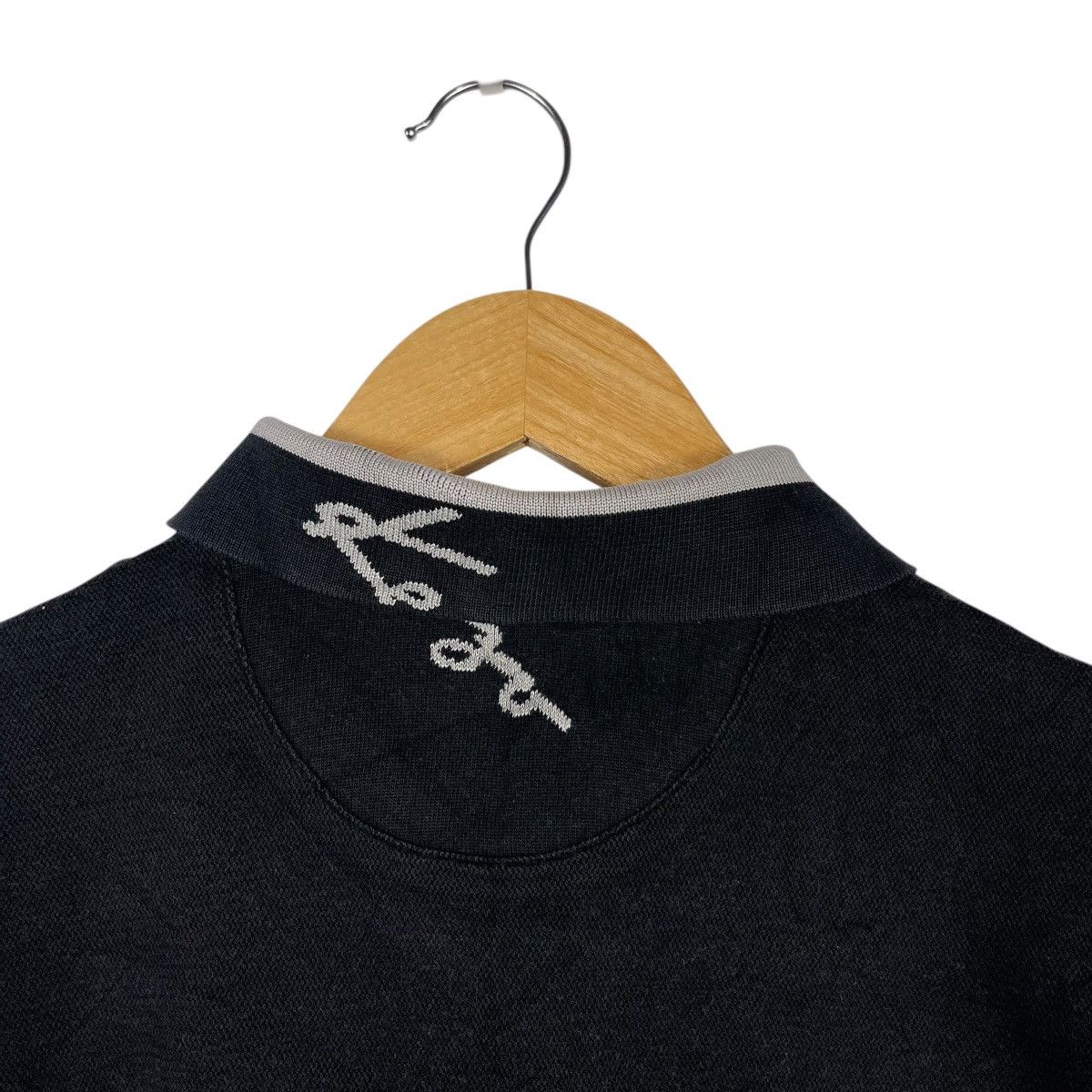 Kenzo Kenzo Golf Script Logo Polo Shirt Black Grey Vintage Japan Size US M / EU 48-50 / 2 - 6 Thumbnail